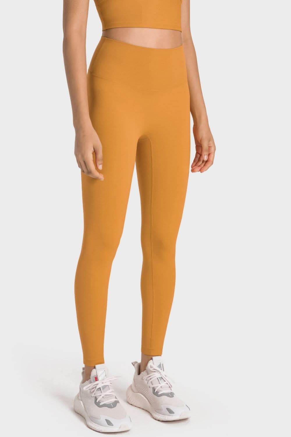 High-rise yoga leggings with wide waistband - Love Salve 