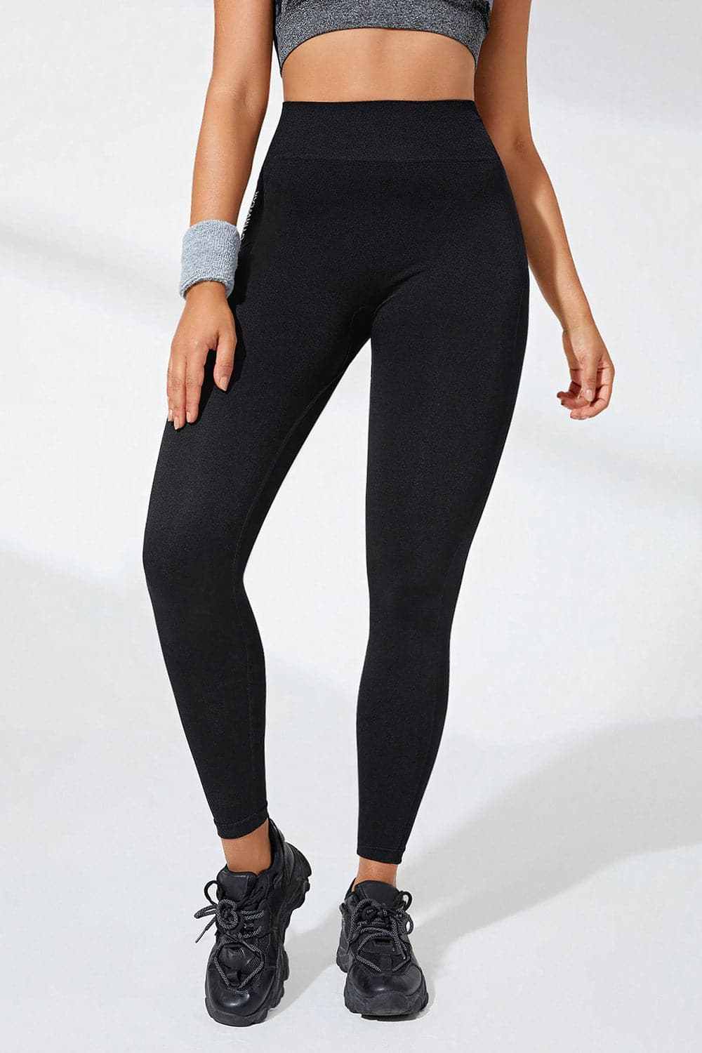 High-waisted active leggings - stretchable comfort - Love Salve 
