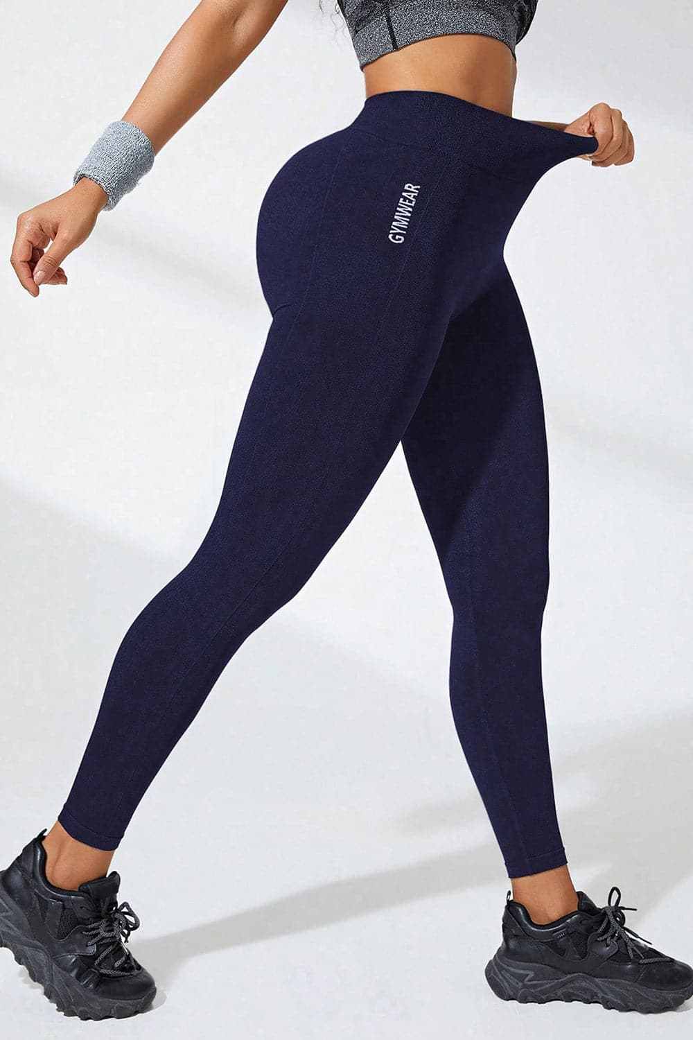 High-waisted active leggings - stretchable comfort - Love Salve 