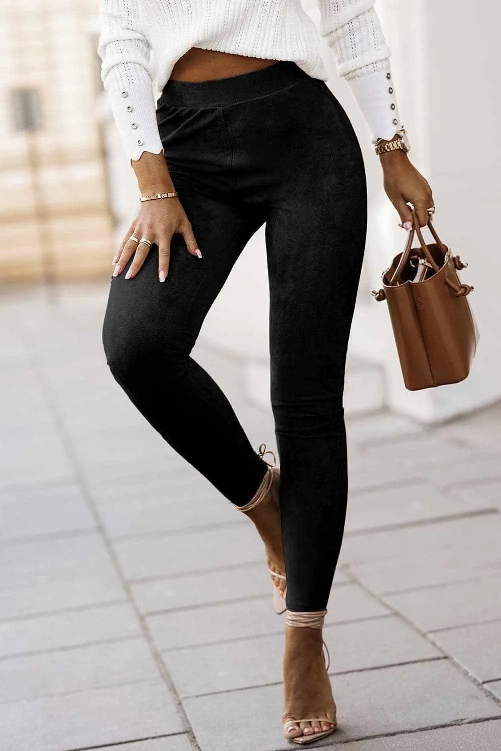 High rise skinny leggings - size S-XL - Love Salve 