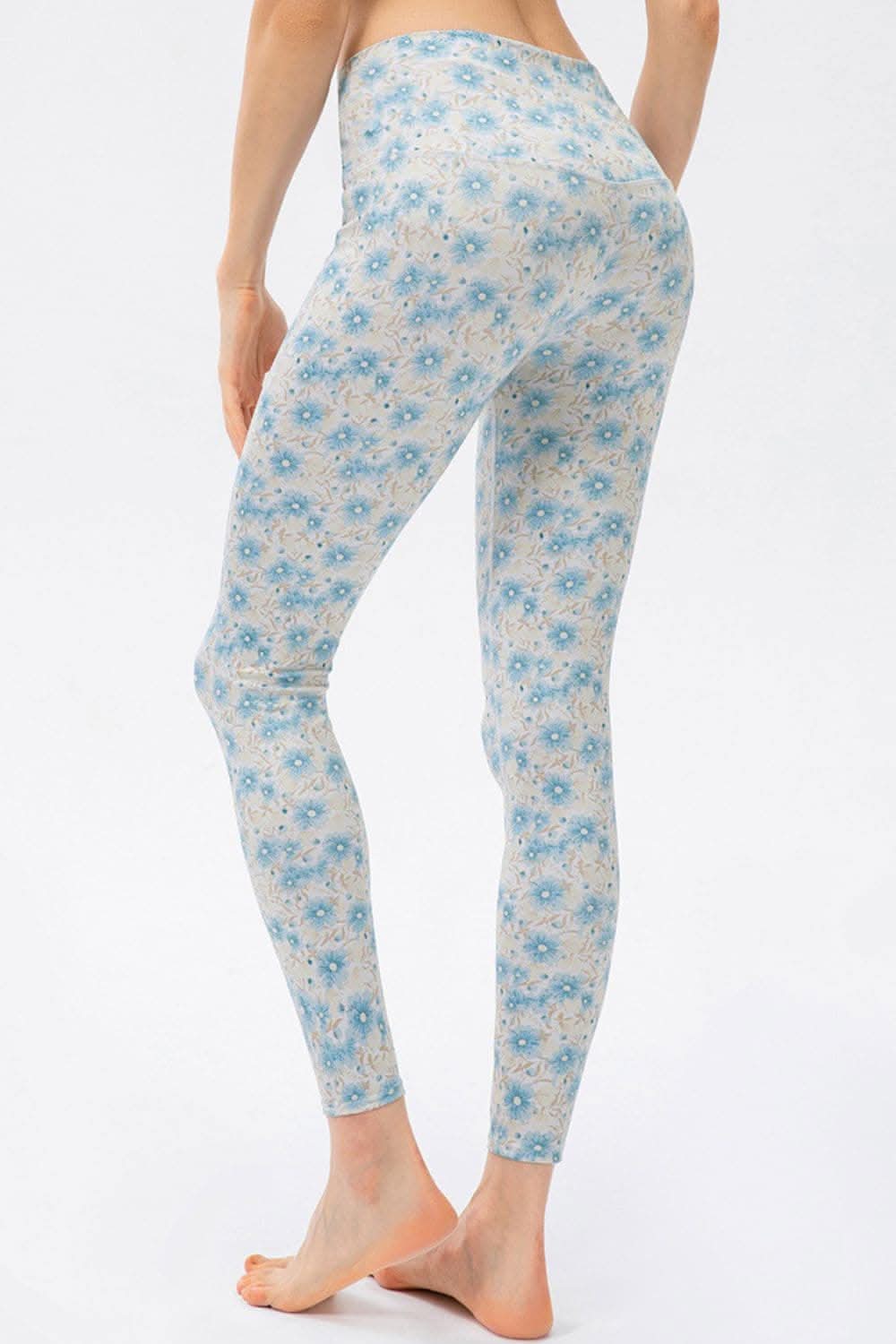 High rise stretch leggings - nylon blend 