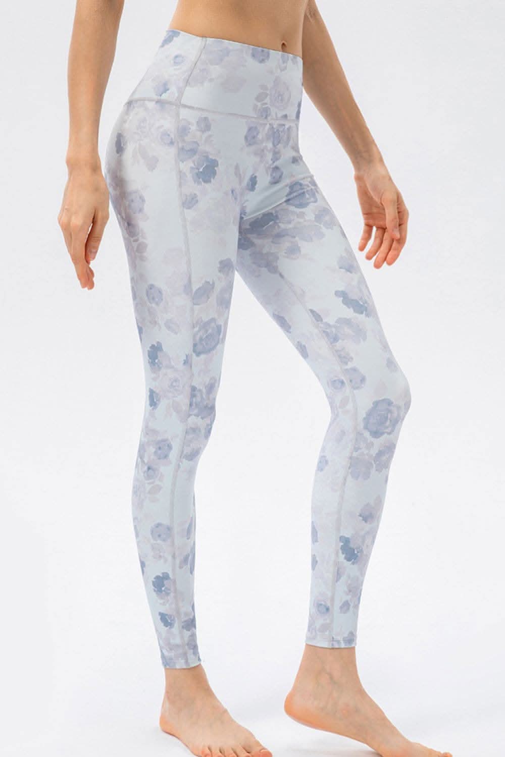 High rise stretch leggings - nylon blend 
