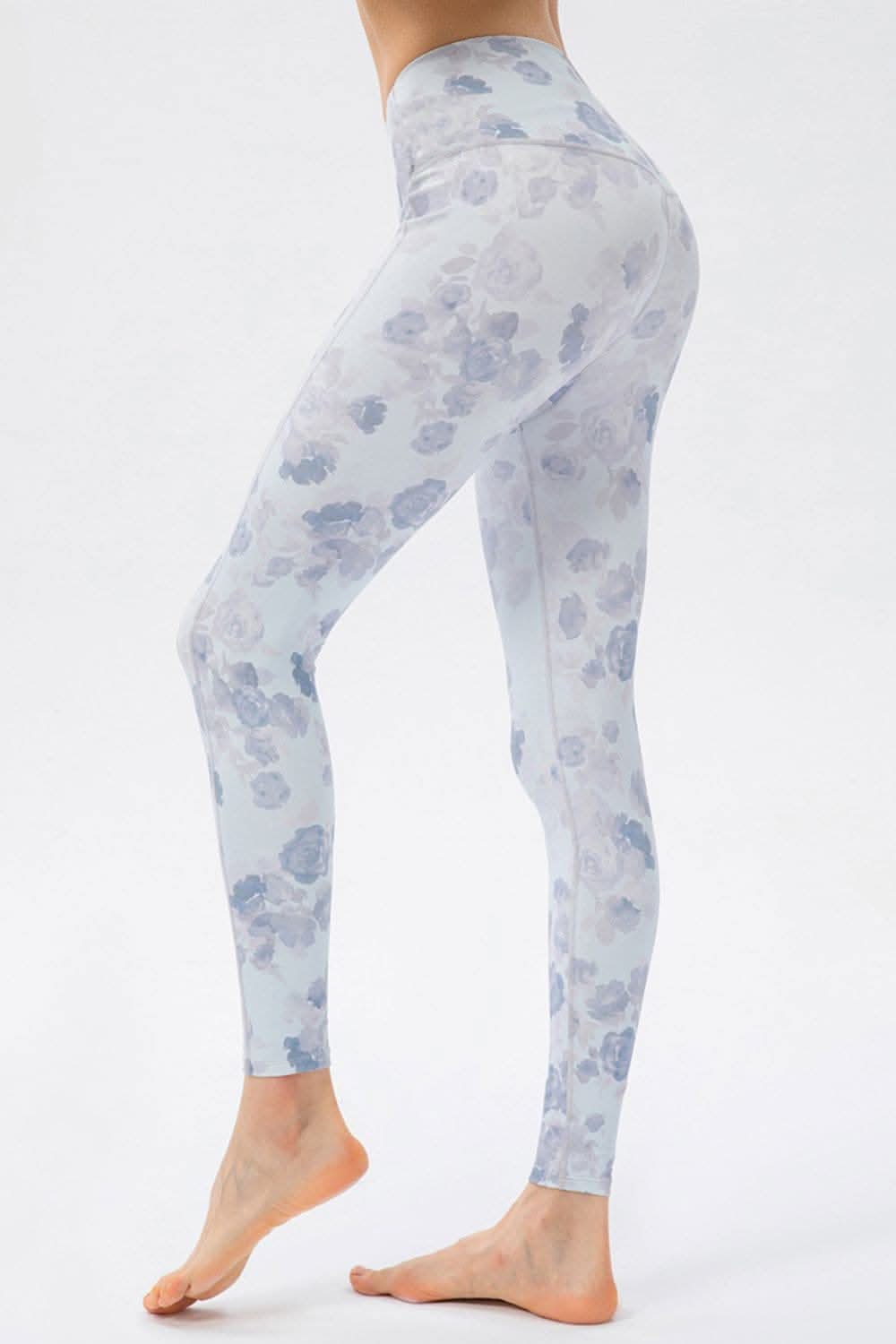 High rise stretch leggings - nylon blend 
