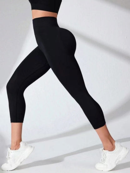 High waist cropped leggings - stylish activewear 