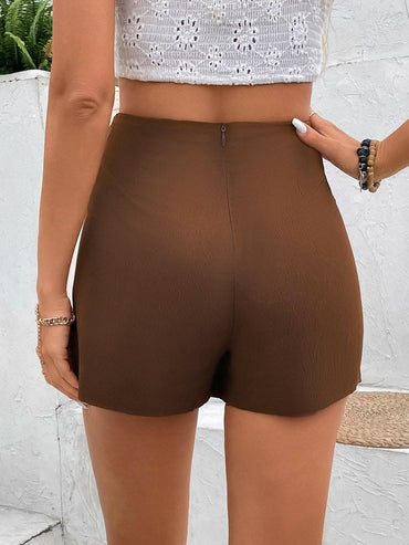 High waist pocketed shorts - Love Salve 
