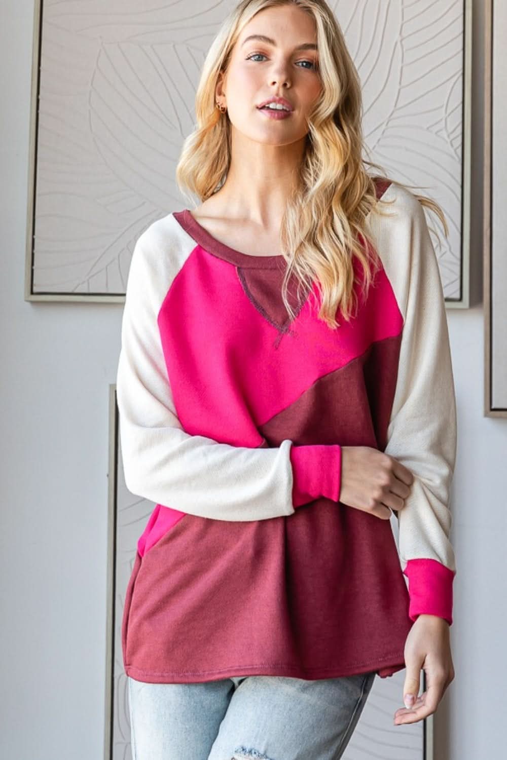 Hopeley color block t-shirt - Love Salve 