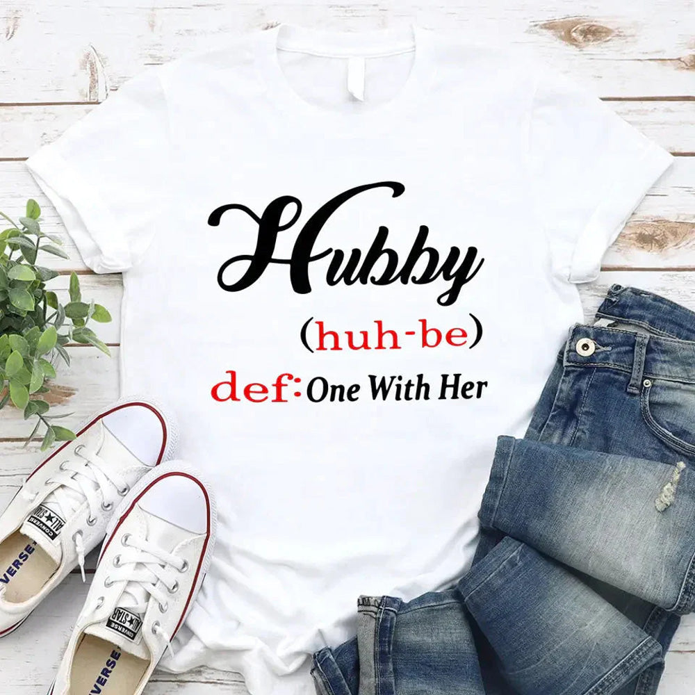 Hubby & Wifey Definition Couple T-shirt Adorb.co