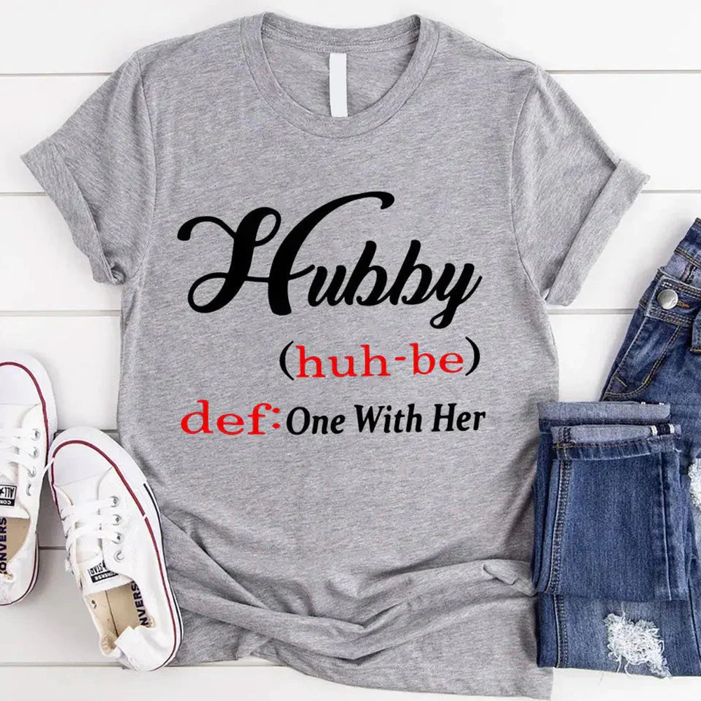 Hubby & Wifey Definition Couple T-shirt Adorb.co