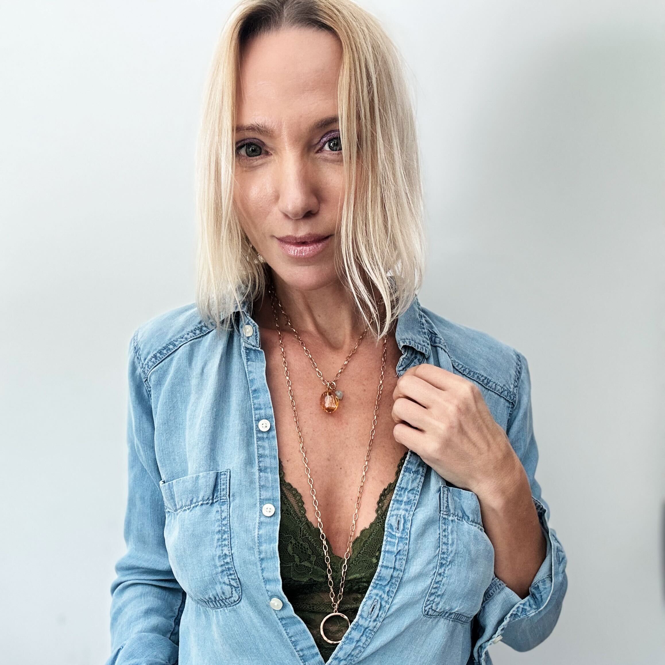 Katia Designs I Welcome Miracles Ring Original Necklace - Complete View