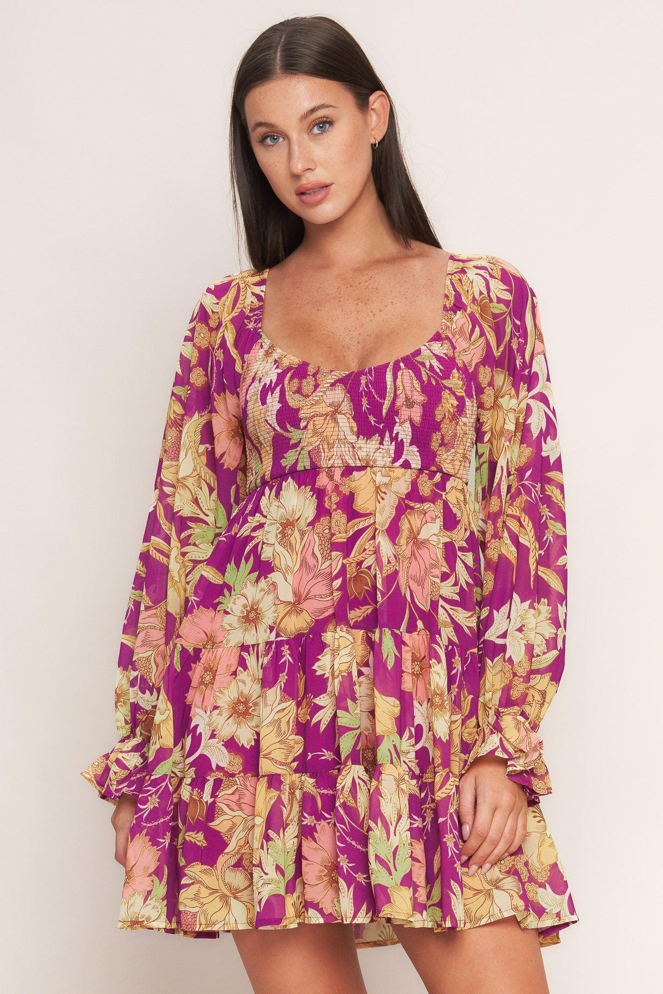 Flying Tomato Keeper of My Heart Woven Mini Dress, showcasing its elegant design and quality fabric for a sophisticated look.