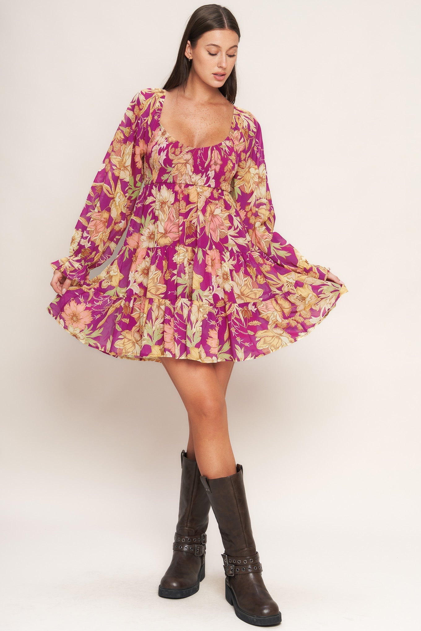 KEEPER OF MY HEART WOVEN MINI DRESS Flying Tomato