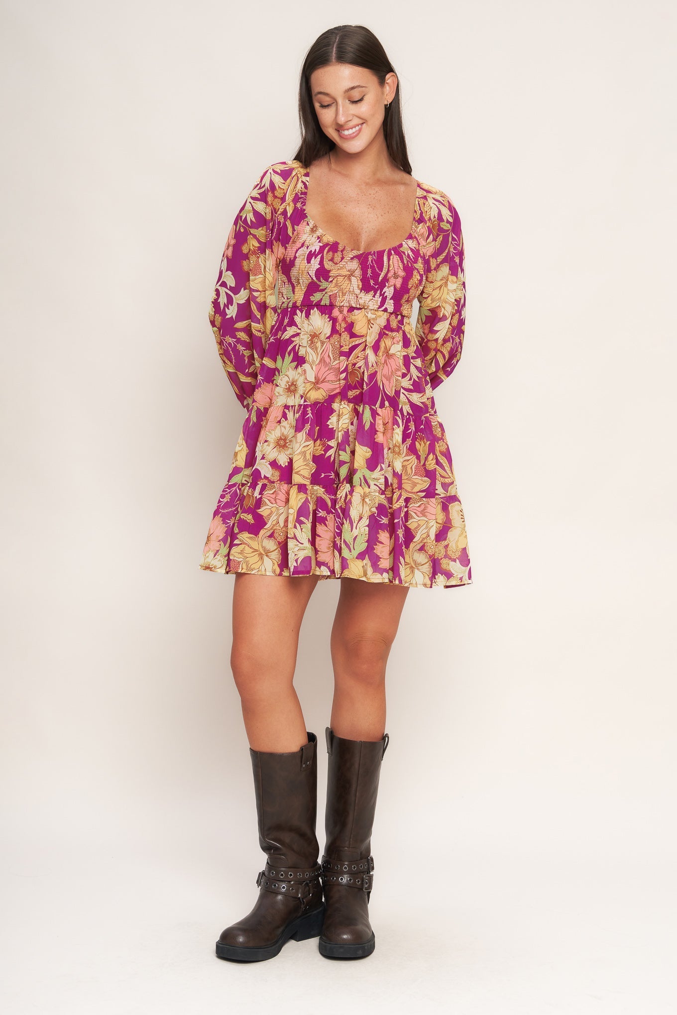 KEEPER OF MY HEART WOVEN MINI DRESS Flying Tomato