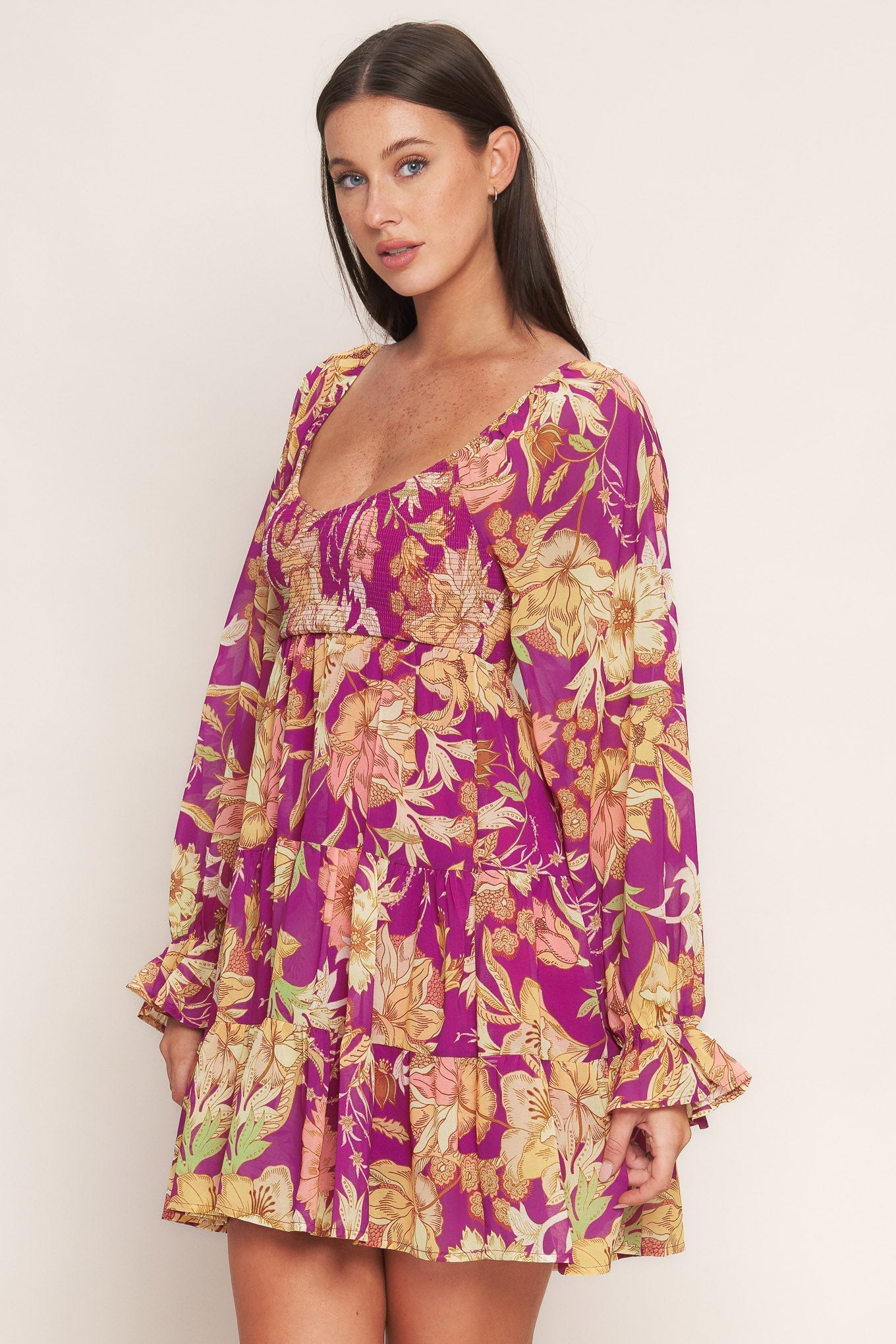 KEEPER OF MY HEART WOVEN MINI DRESS Flying Tomato