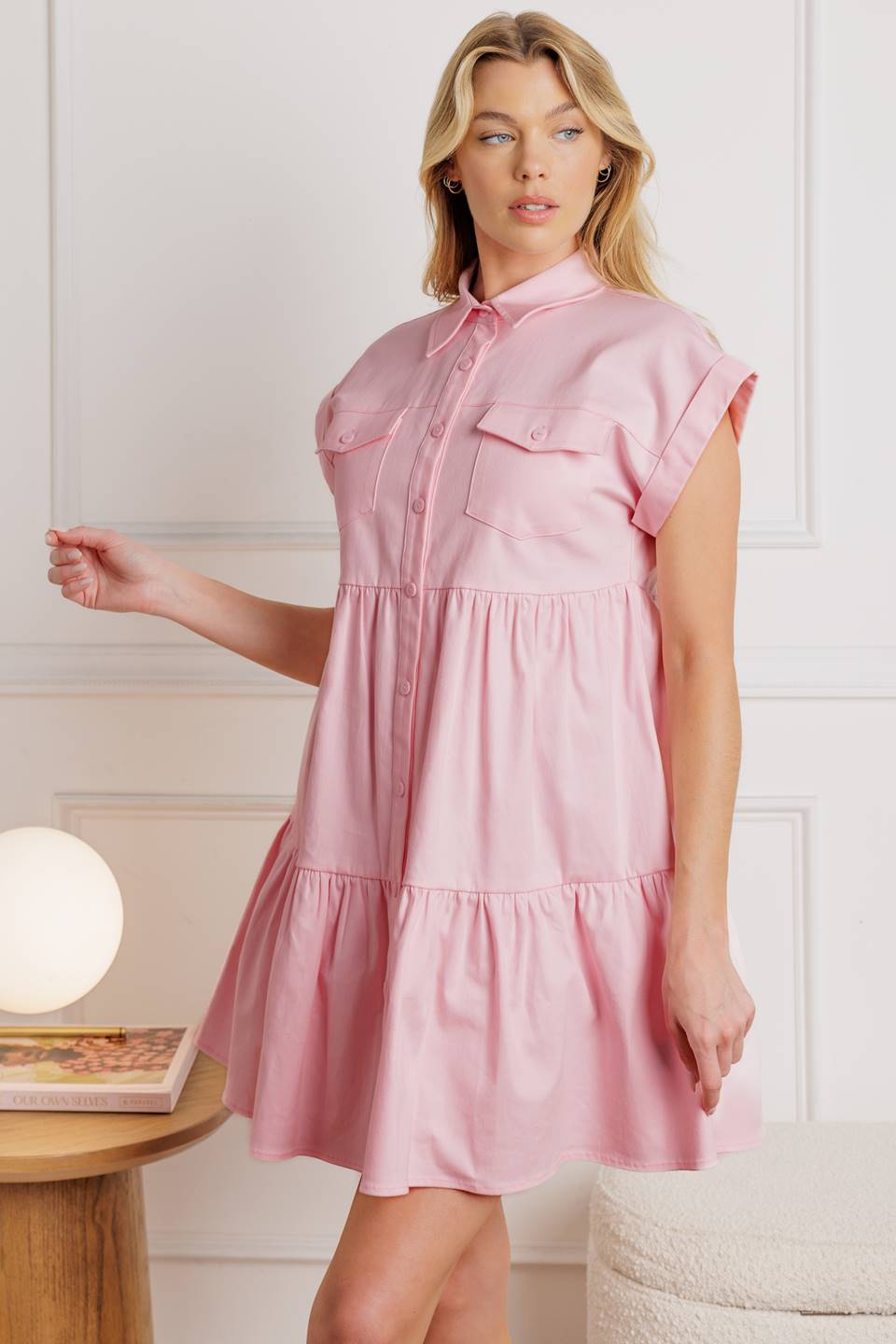 COMMON GROUND TWILL MINI DRESS Flying Tomato