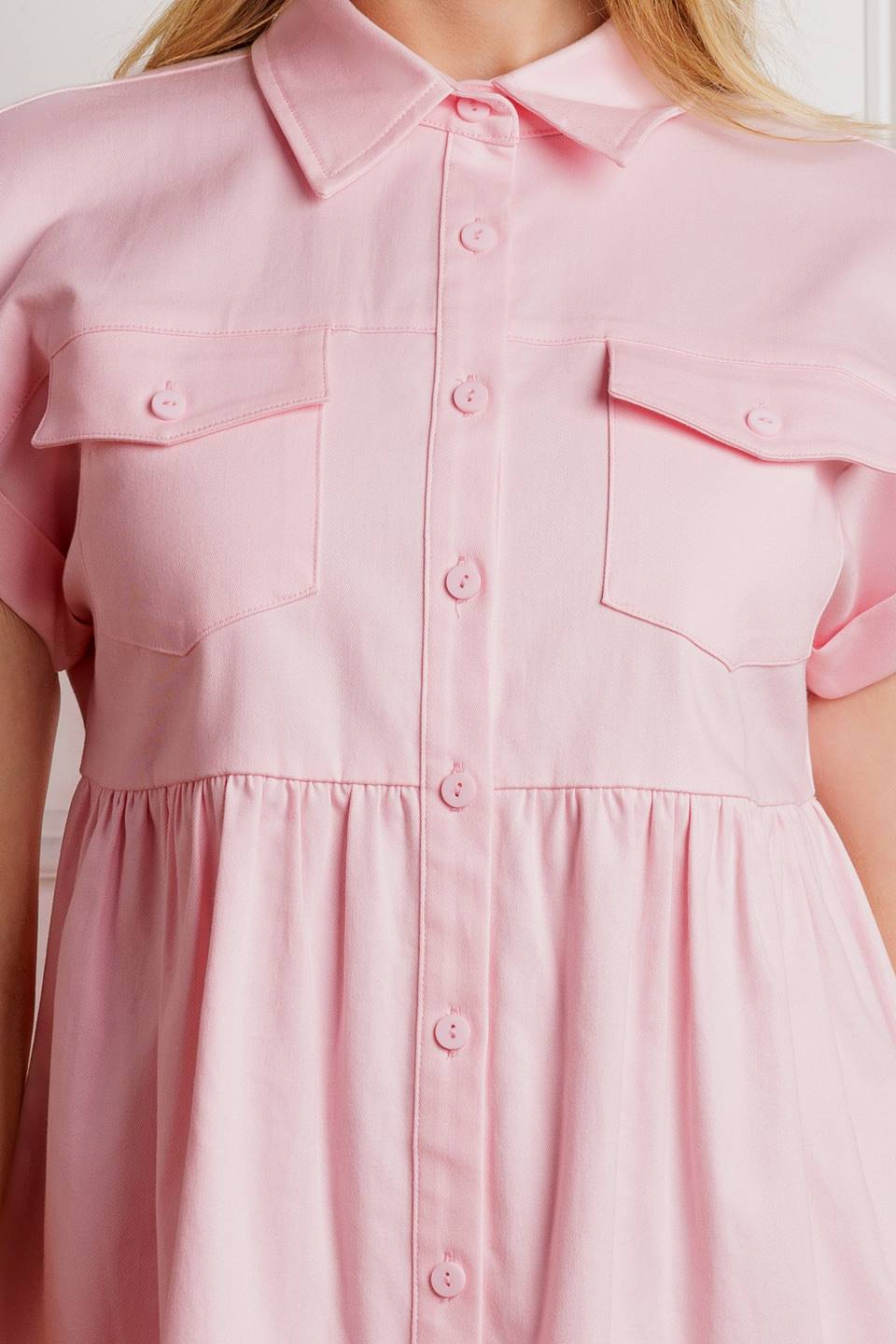 COMMON GROUND TWILL MINI DRESS Flying Tomato