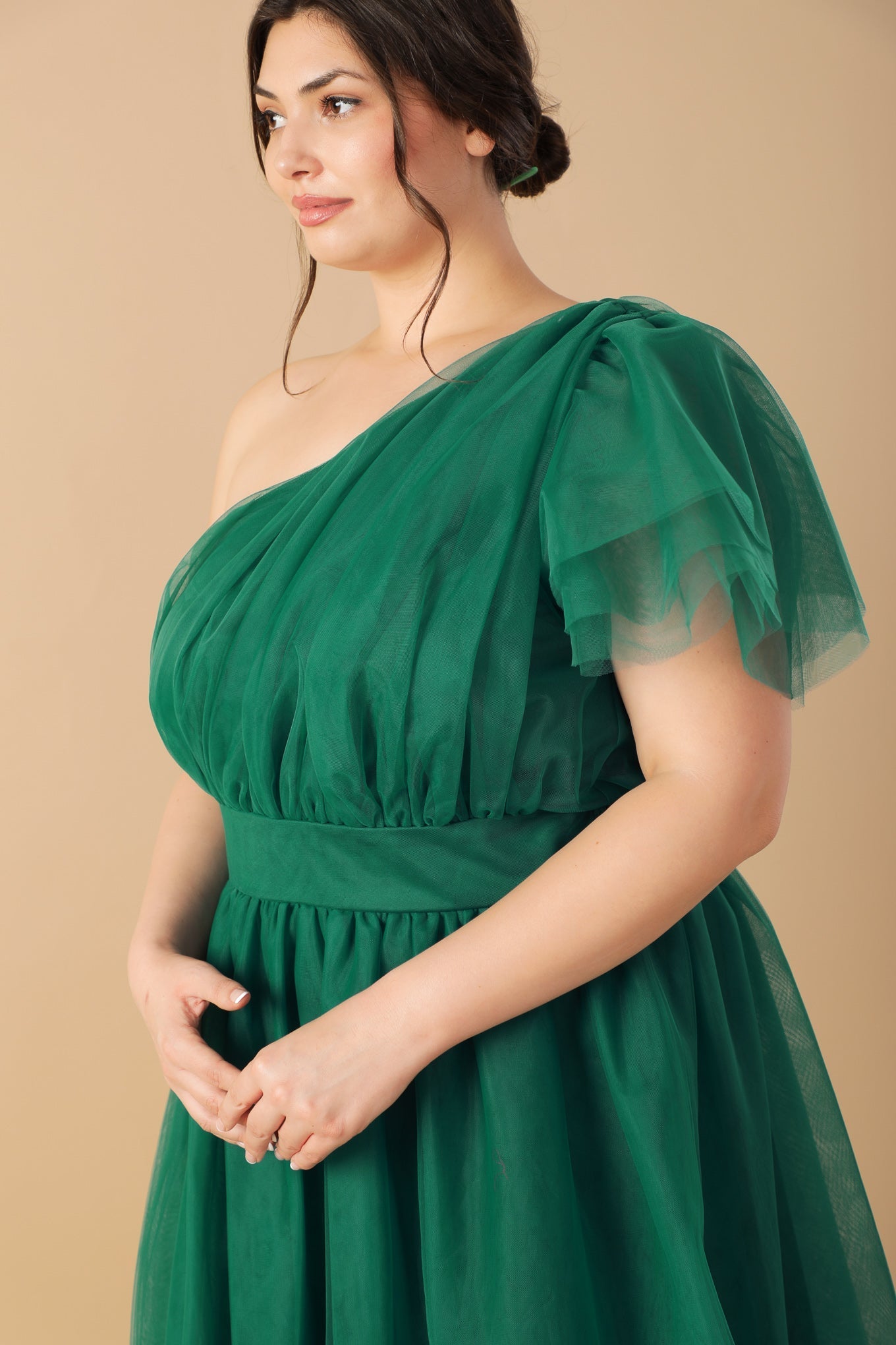 LIVELY CHARM TULLE MIDI DRESS Flying Tomato