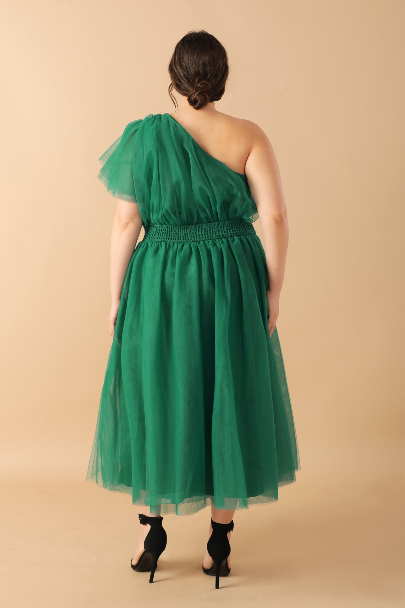 LIVELY CHARM TULLE MIDI DRESS Flying Tomato