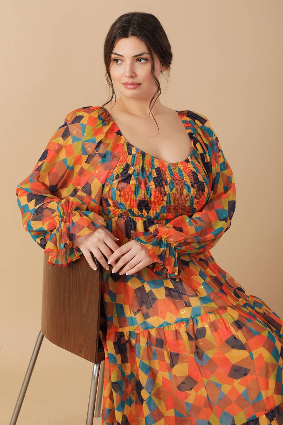 NOTHING WAS THE SAME WOVEN MIDI DRESS Flying Tomato