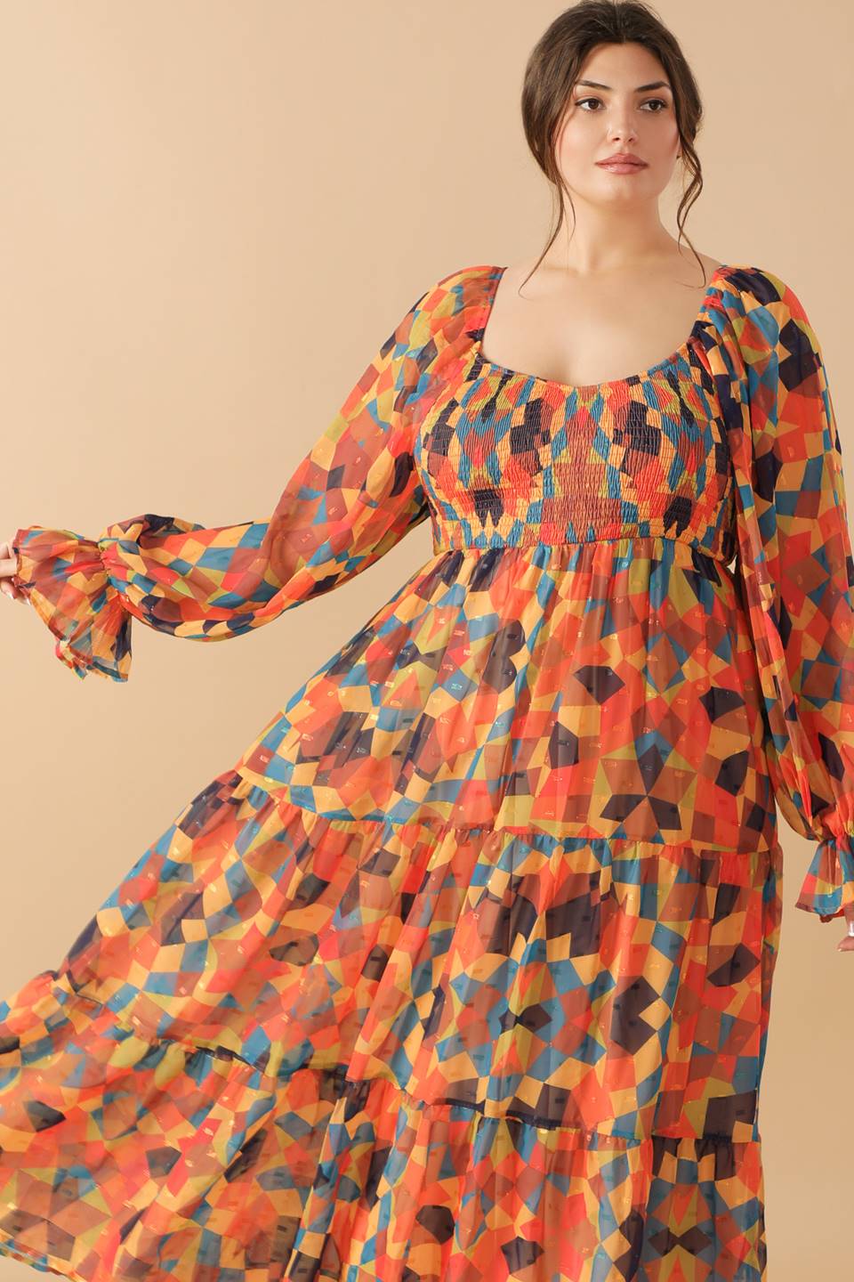 NOTHING WAS THE SAME WOVEN MIDI DRESS Flying Tomato