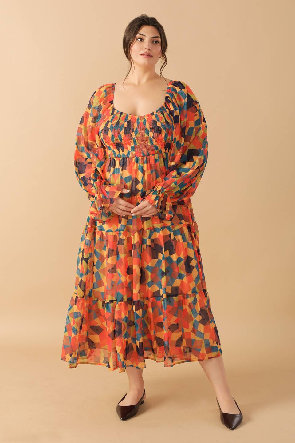 NOTHING WAS THE SAME WOVEN MIDI DRESS Flying Tomato