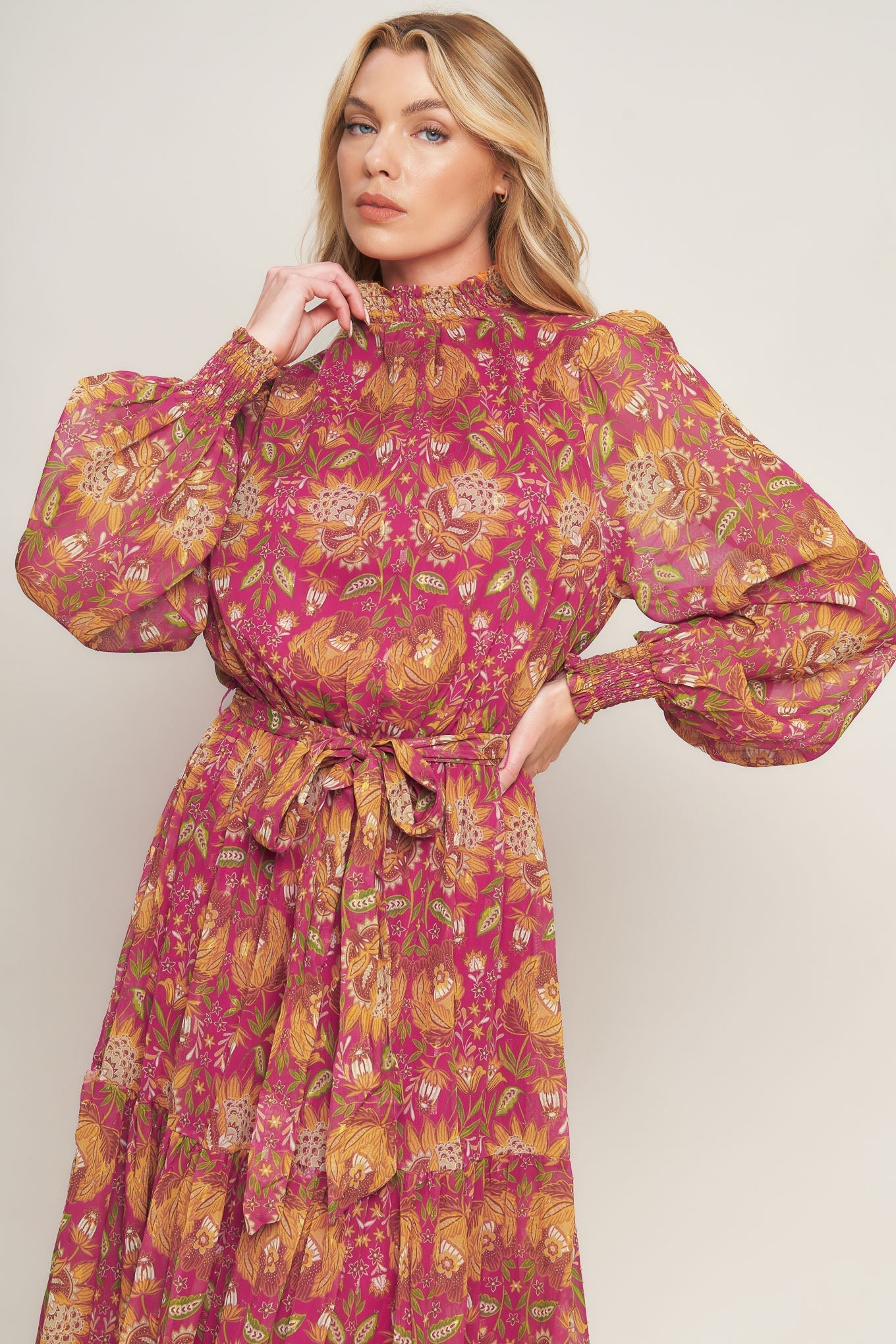 YOU ENCHANT ME WOVEN MAXI DRESS Flying Tomato