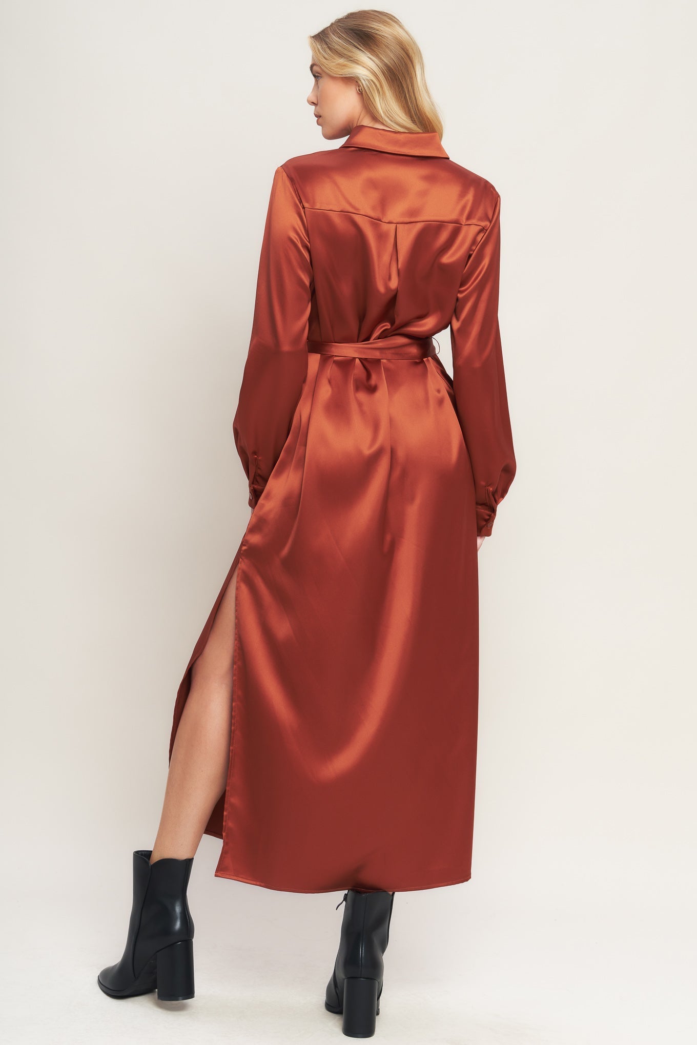 IT'S YOUR PLACE WOVEN MIDI DRESS Flying Tomato