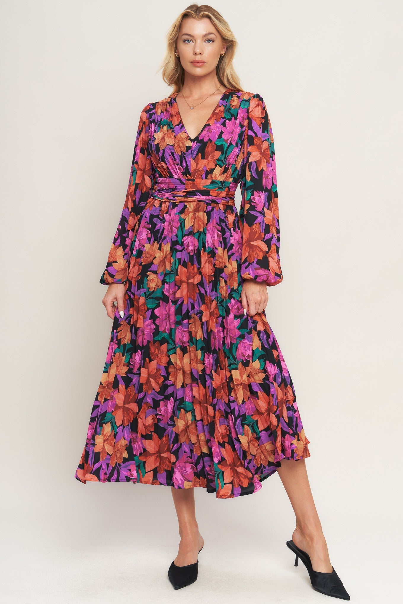 OUR BEAUTIFUL LOVE WOVEN MIDI DRESS Flying Tomato