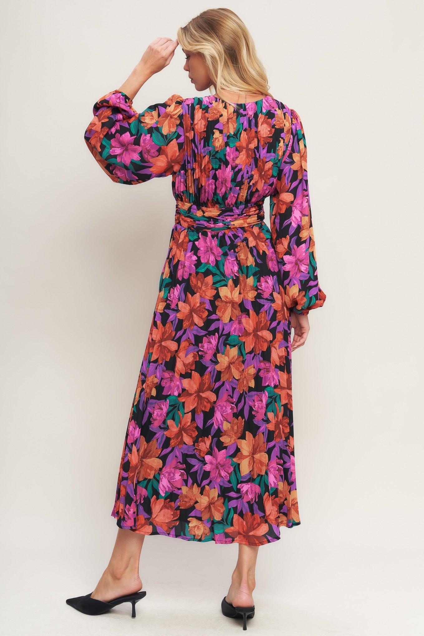 OUR BEAUTIFUL LOVE WOVEN MIDI DRESS Flying Tomato