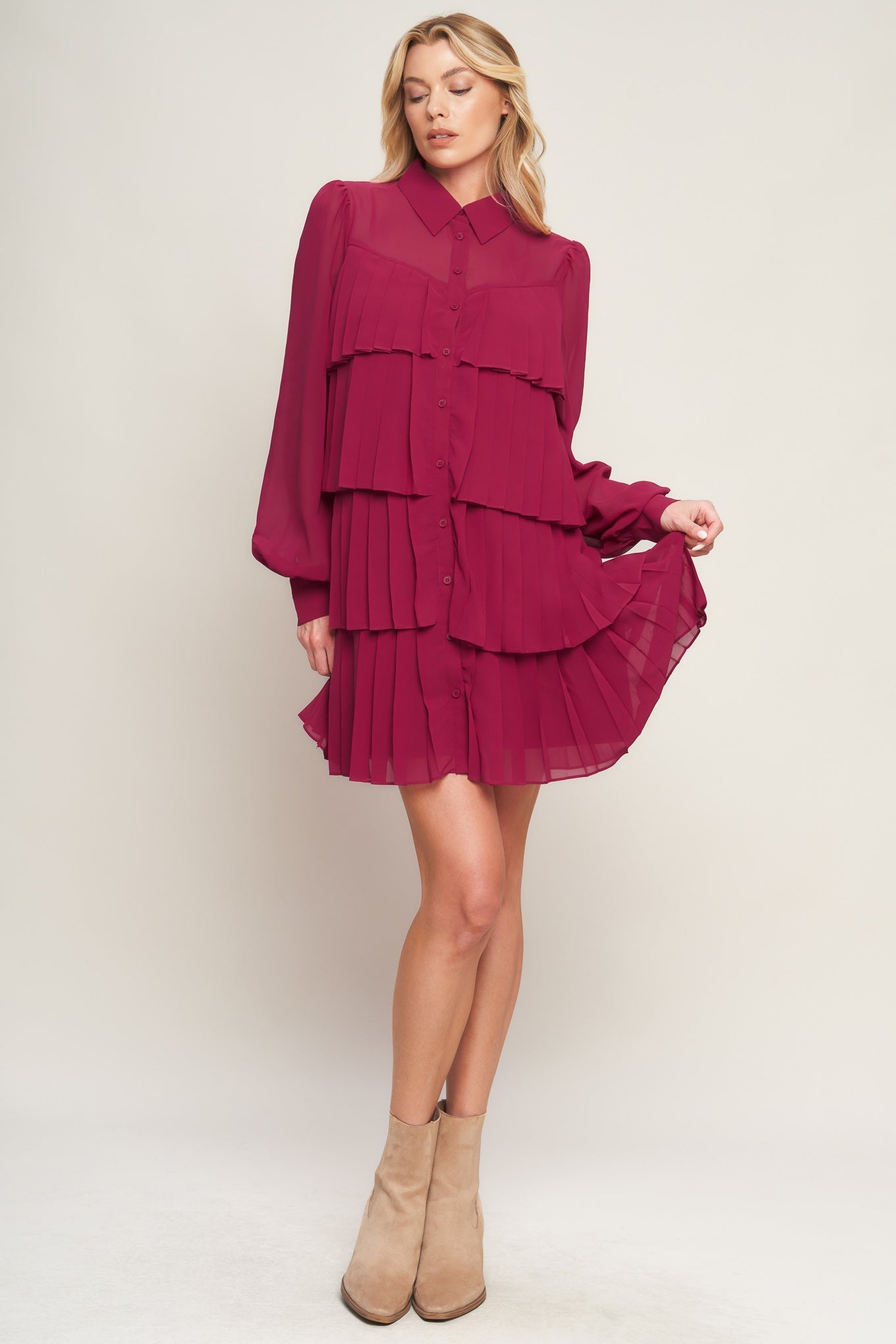 AN ABSOLUTE TREASURE WOVEN MINI DRESS Flying Tomato