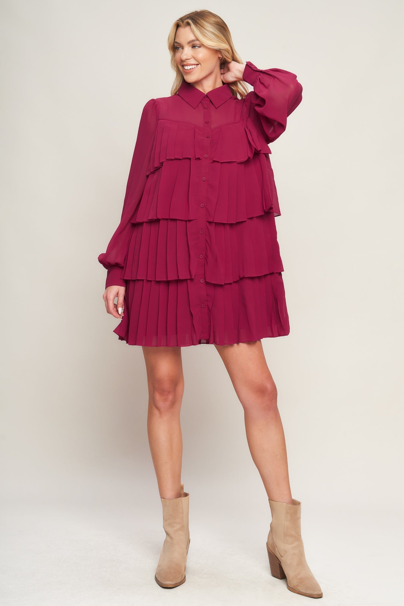 AN ABSOLUTE TREASURE WOVEN MINI DRESS Flying Tomato