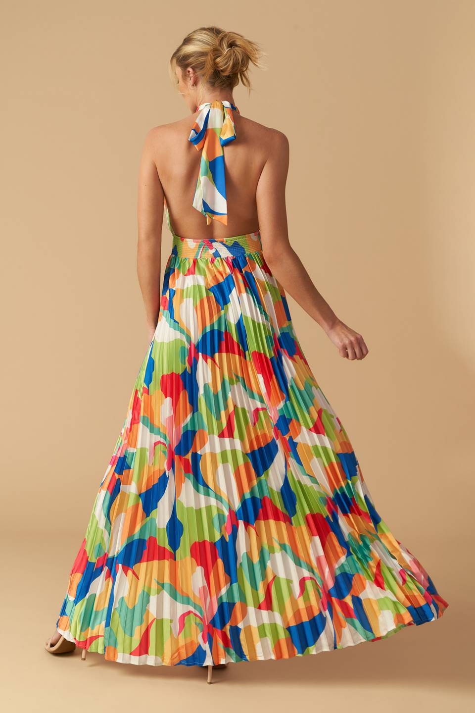 KEEP BLOOMING WOVEN MAXI DRESS Flying Tomato