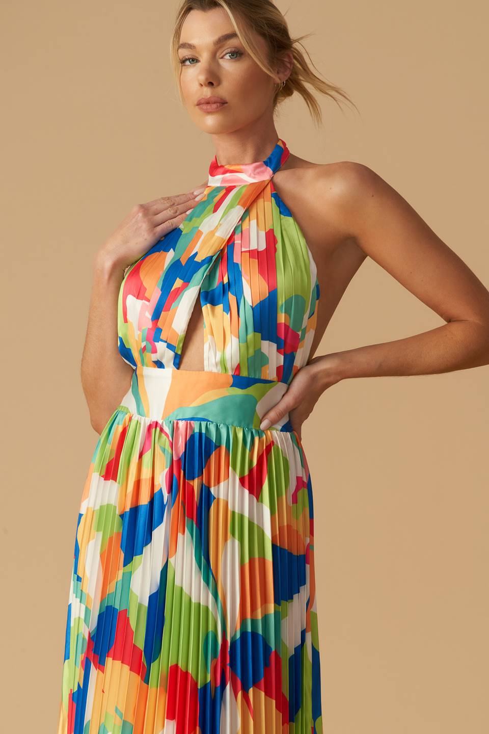 KEEP BLOOMING WOVEN MAXI DRESS Flying Tomato