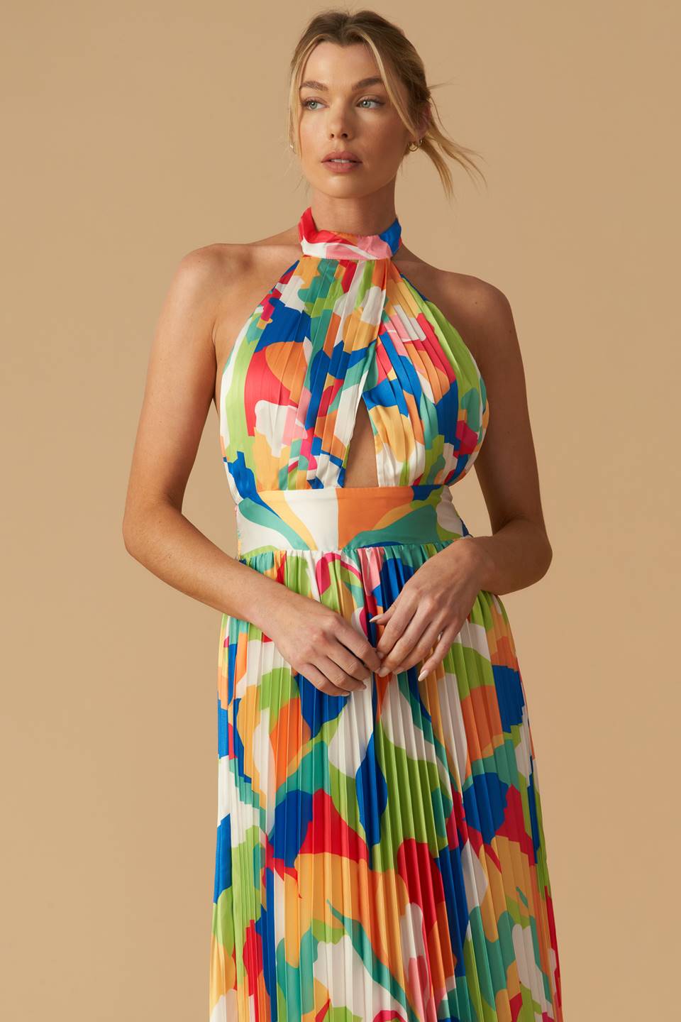 KEEP BLOOMING WOVEN MAXI DRESS Flying Tomato