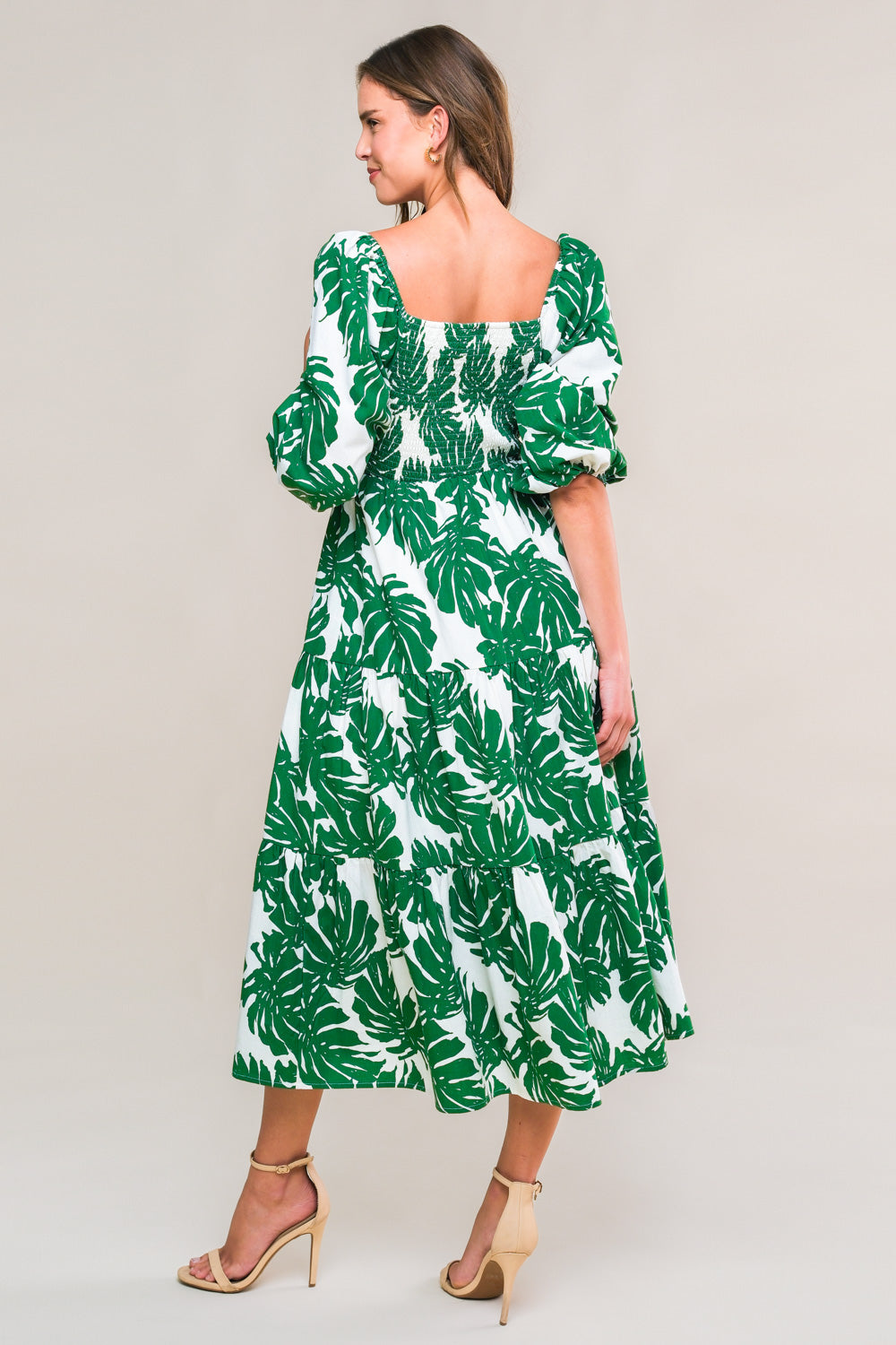 ALL THE DRAMA WOVEN MIDI DRESS Flying Tomato