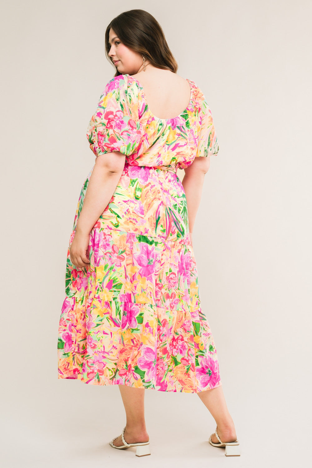 IT STARTS NOW WOVEN MIDI DRESS Flying Tomato