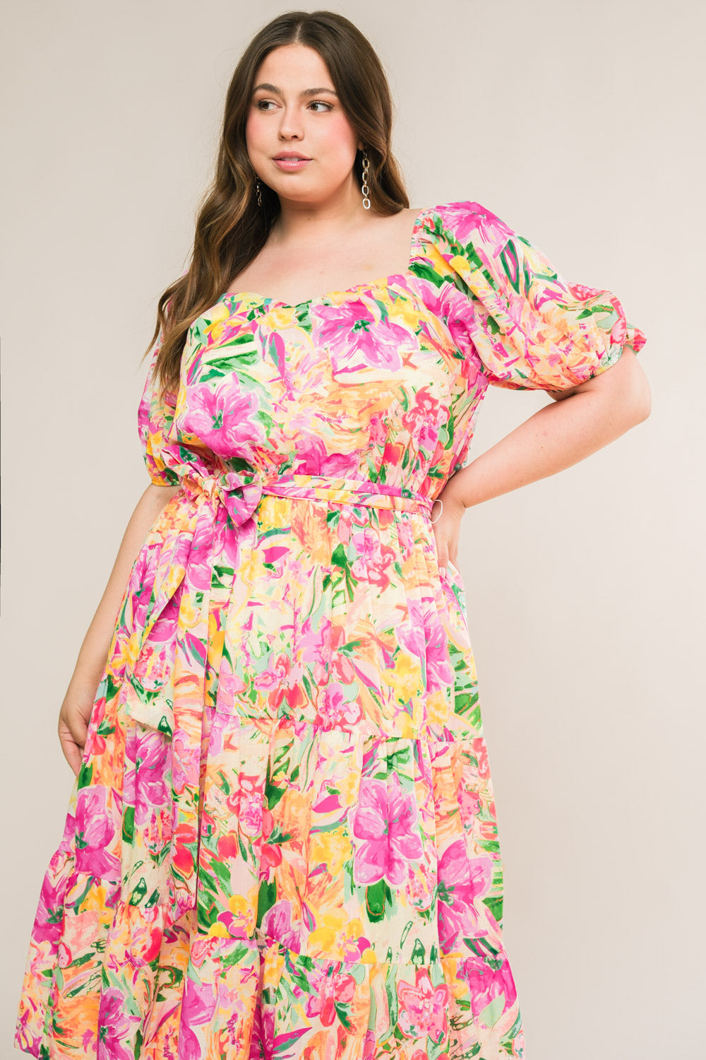 IT STARTS NOW WOVEN MIDI DRESS Flying Tomato