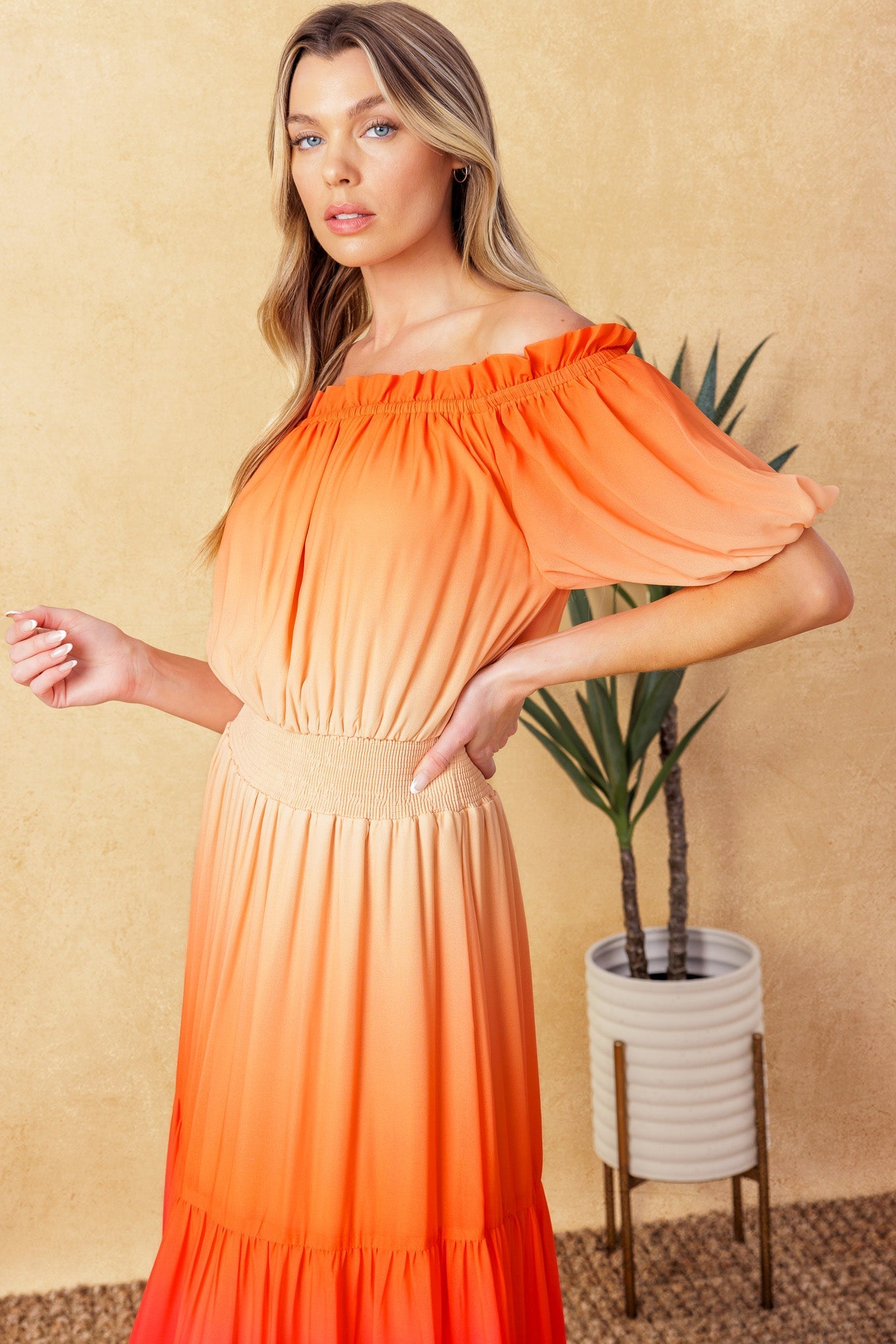 FORGOTTEN STORY WOVEN MAXI DRESS Flying Tomato