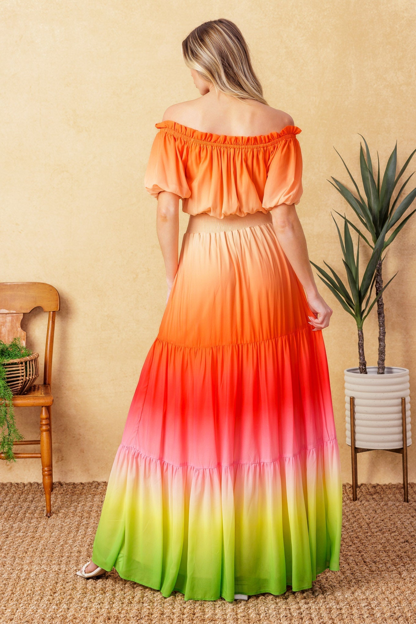 FORGOTTEN STORY WOVEN MAXI DRESS Flying Tomato