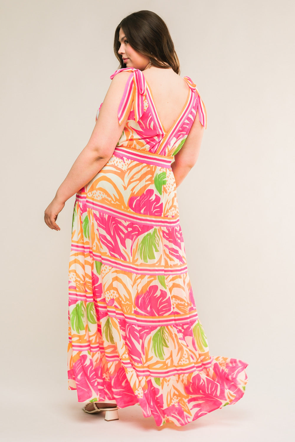 TAKE THE TRAILS WOVEN MAXI DRESS Flying Tomato