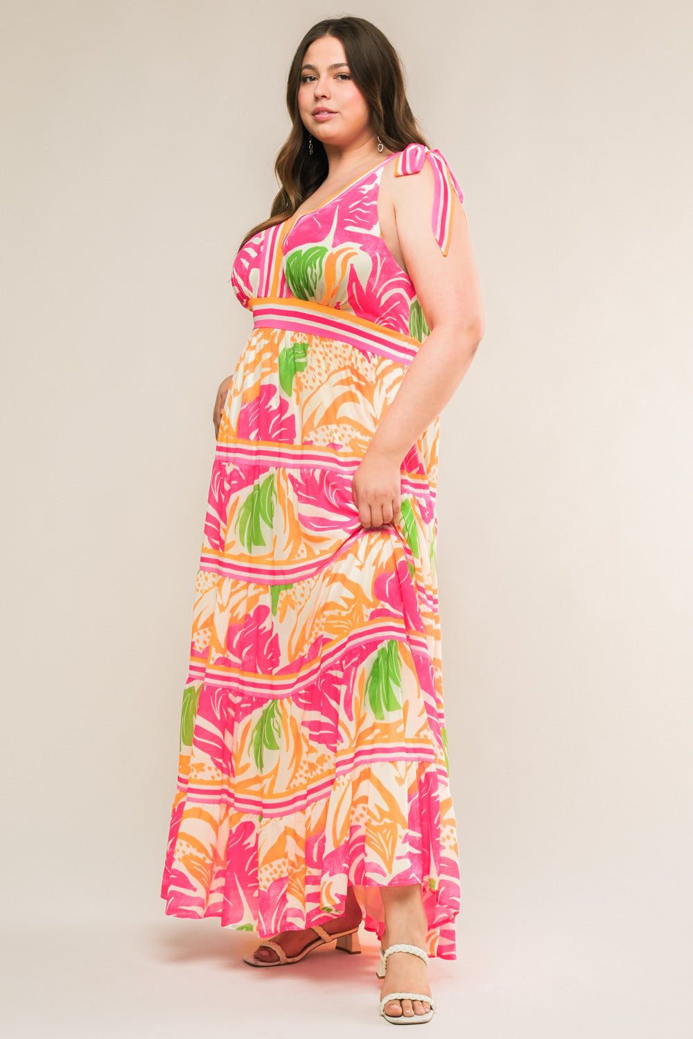 TAKE THE TRAILS WOVEN MAXI DRESS Flying Tomato