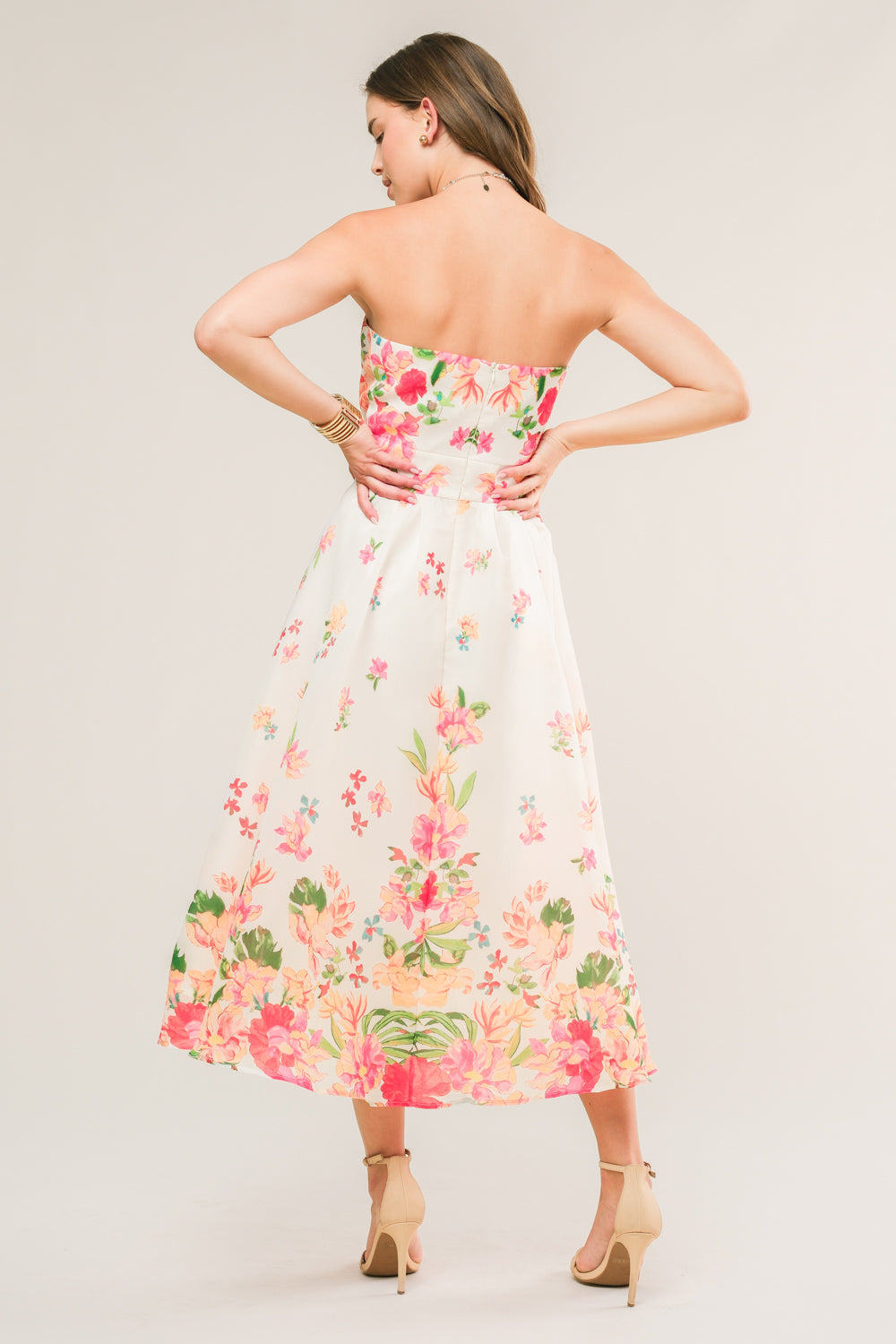 COME WHEN I CALL WOVEN MIDI DRESS Flying Tomato
