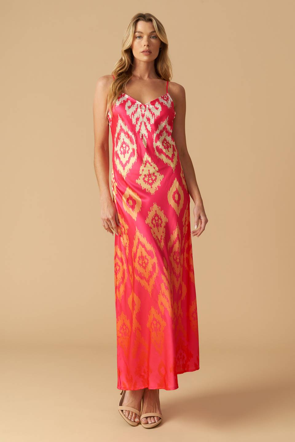 DIAMOND GIRL WOVEN SLIP DRESS Flying Tomato