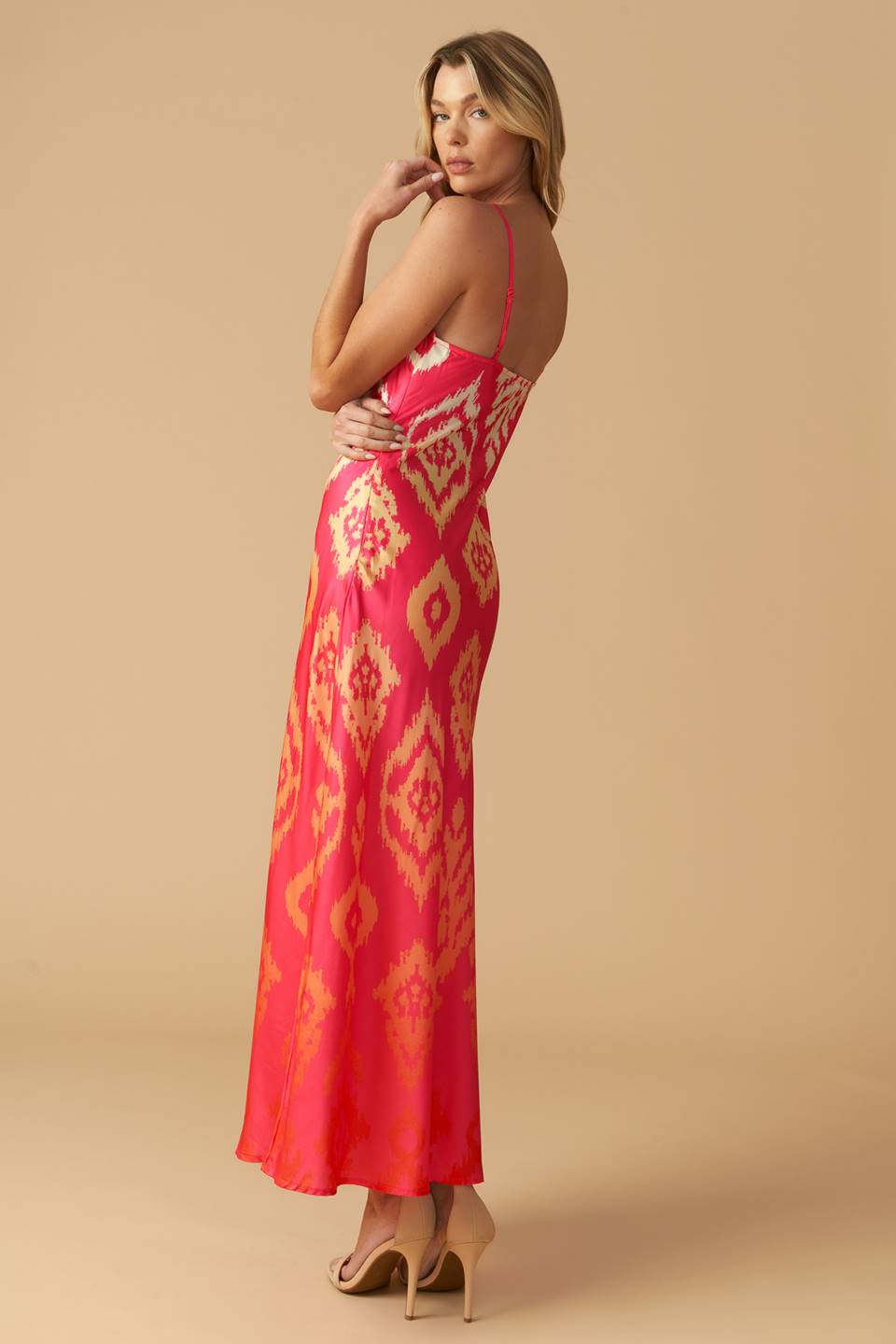 DIAMOND GIRL WOVEN SLIP DRESS Flying Tomato