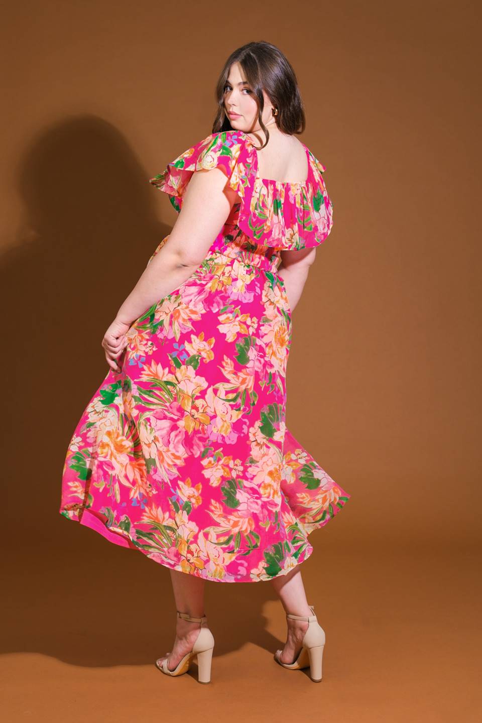 HAPPIEST HERE WOVEN MIDI DRESS Flying Tomato