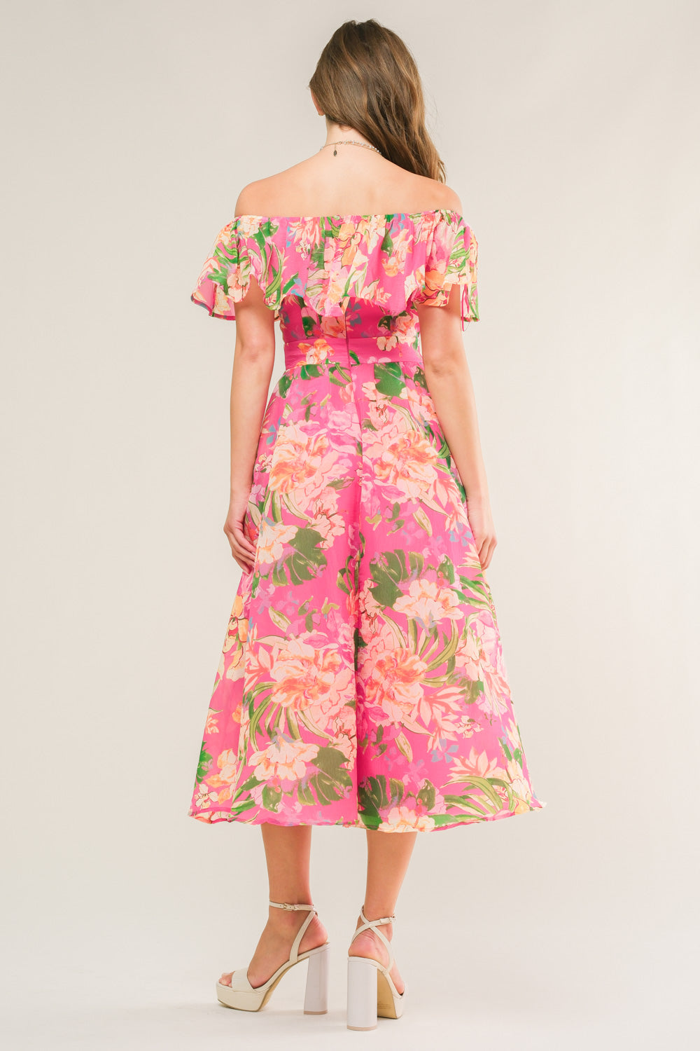 HAPPIEST HERE WOVEN MIDI DRESS Flying Tomato