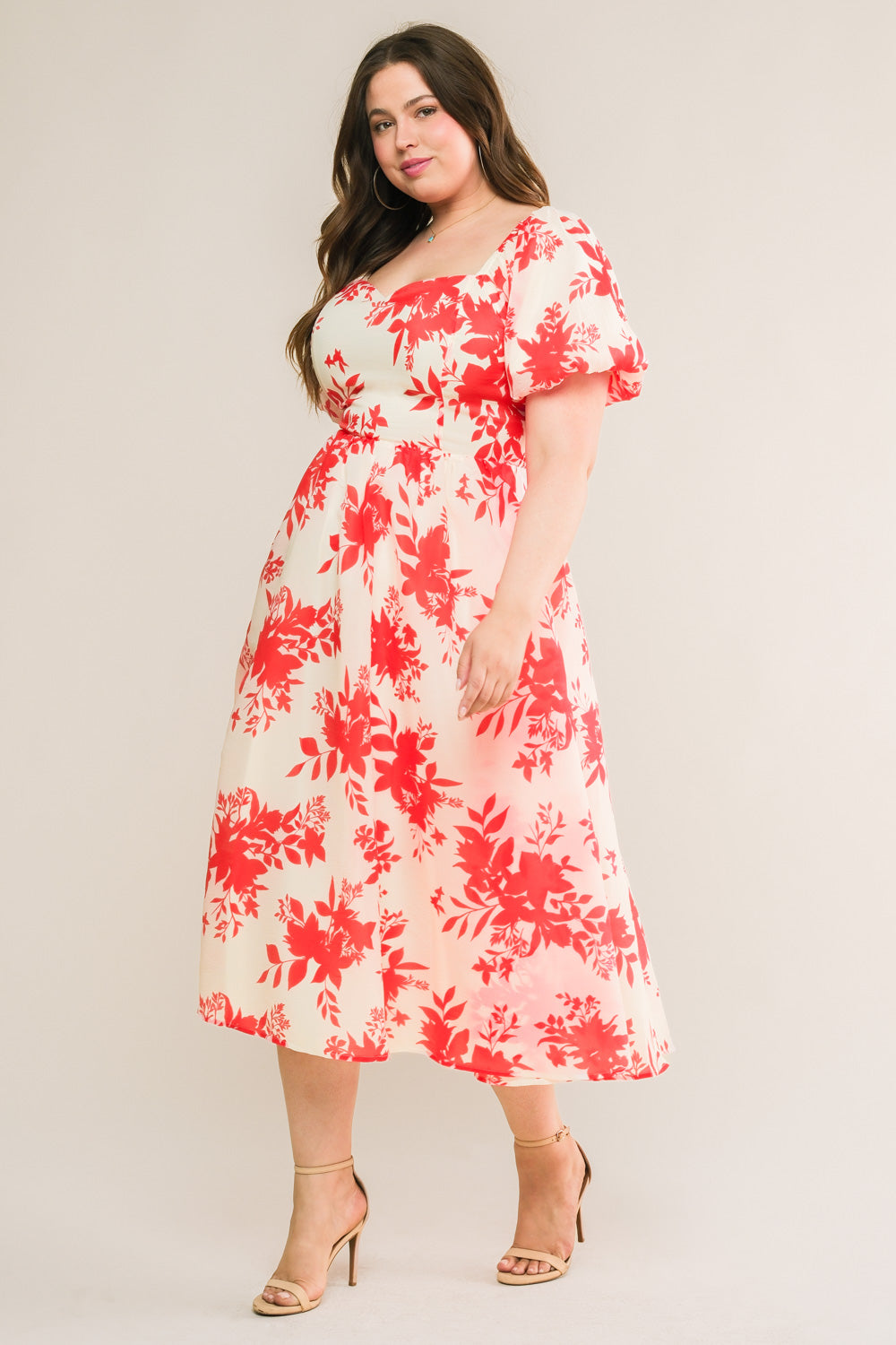 SUCCESSFULLY CUTE WOVEN MIDI DRESS