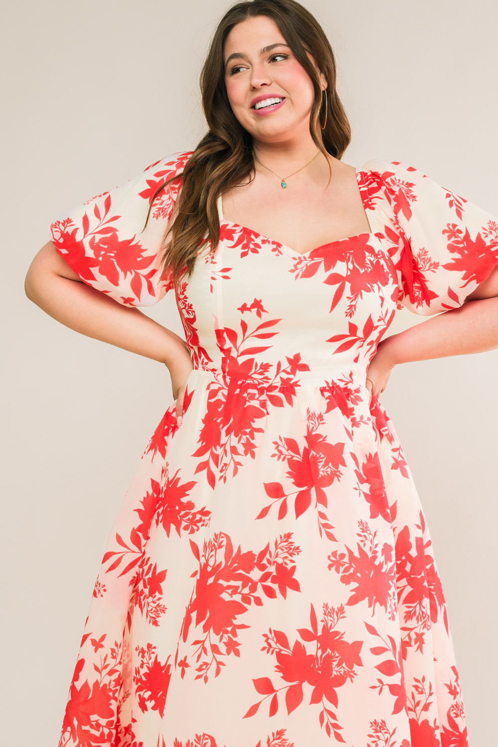 SUCCESSFULLY CUTE WOVEN MIDI DRESS Flying Tomato