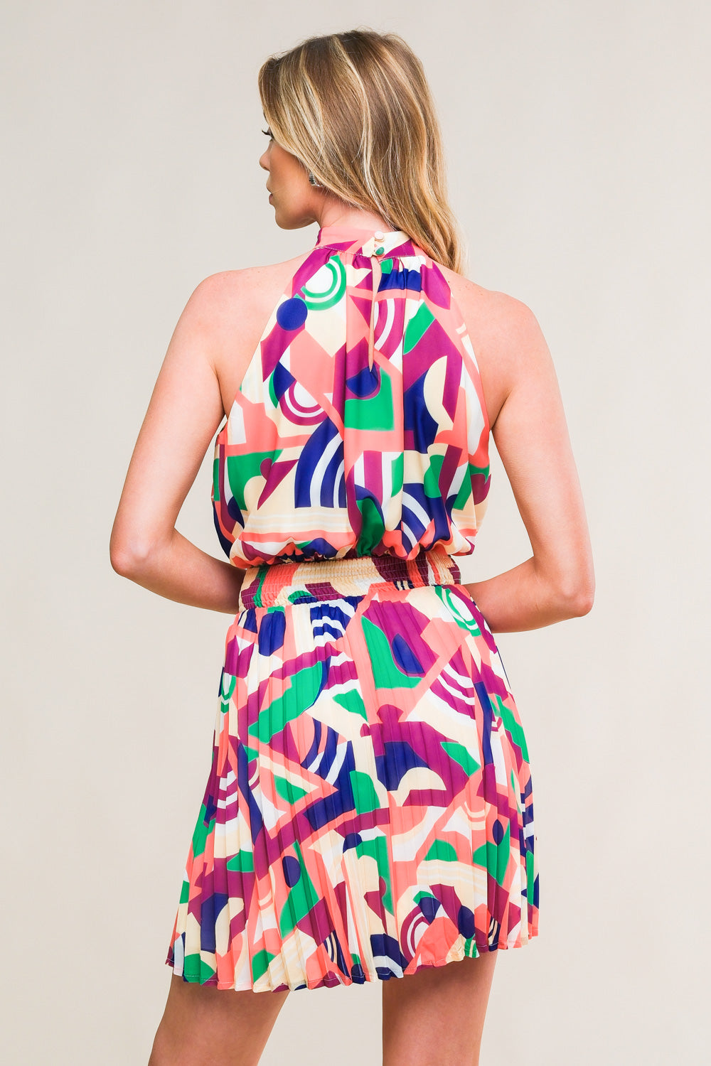 SWEETLY ELEVATED WOVEN MINI DRESS Flying Tomato