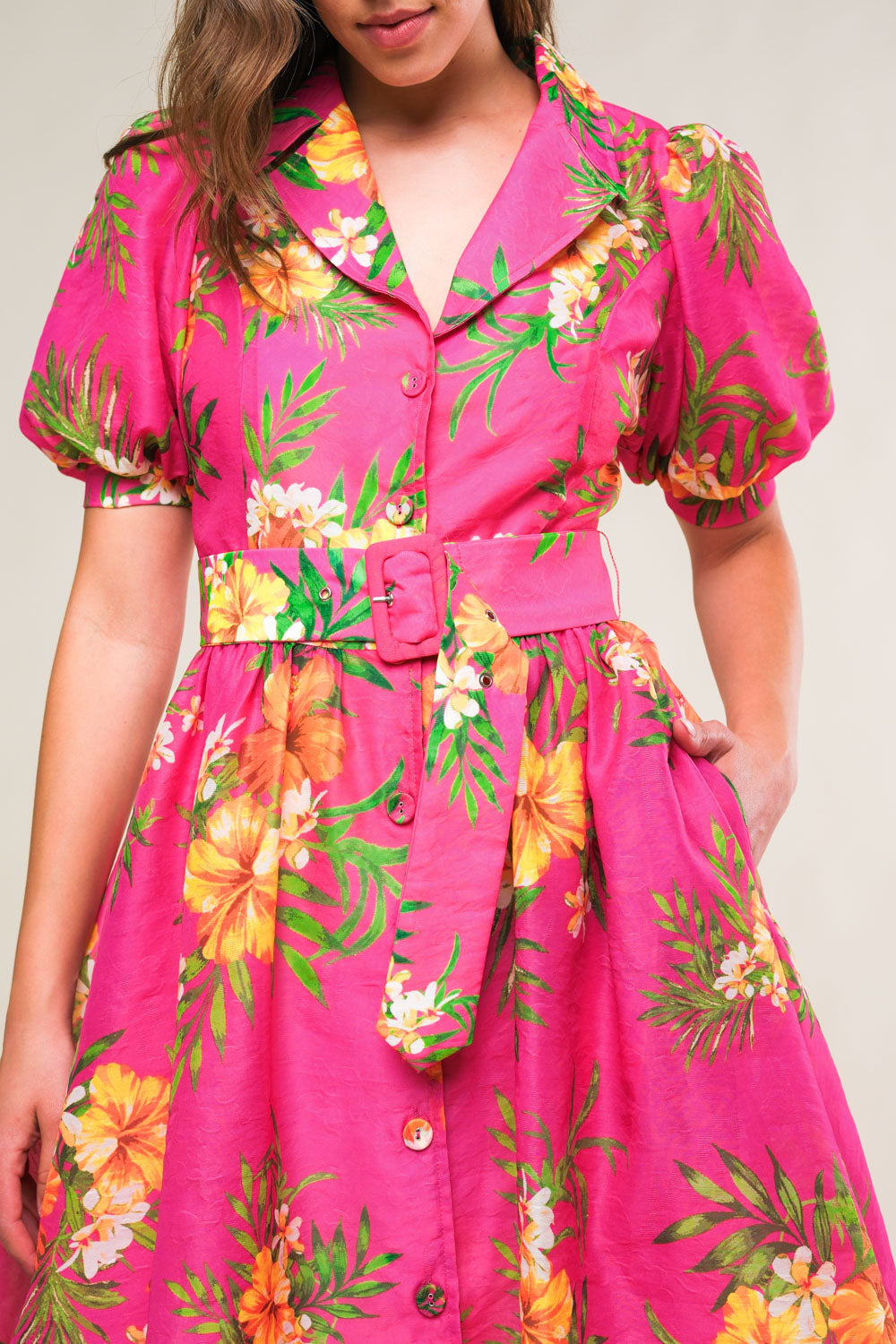 REMARKABLE ENTRANCE WOVEN MINI DRESS Flying Tomato