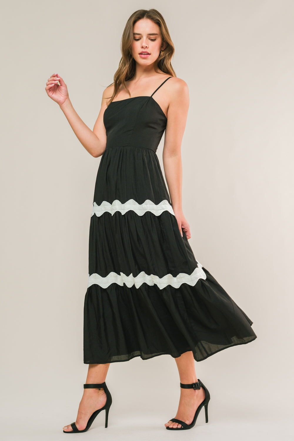 SUMMER SPRITZ WOVEN MIDI DRESS